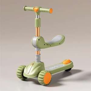 Patinete plegable de 3 ruedas para niños con altura ajustable - Product Image 5