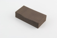 Serviettes de table colorées 1 pli effet lin Airlaid avec pochette, impression personnalisée 40*40cm, pliage 8 volets, 50 pièces/sac, logo personnalisé