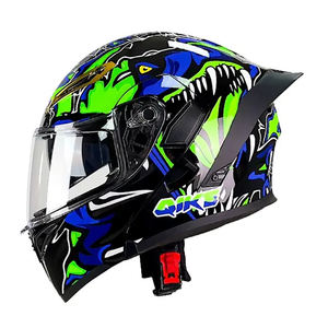 Casco da <span class=keywords><strong>Moto</strong></span> Integrale Apribile in <span class=keywords><strong>Carbonio</strong></span> con Doppia Lente e Alettone Posteriore, Certificato DOT per Motocross, ATV, Kart e Racing - Product Image 6