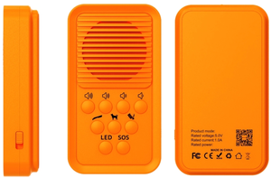 आउटडोर पोर्टेबल ट्रिपल रिपेरियर साउंड बार्क कंट्रोल डिवाइस का नेतृत्व फ्लैशलाइट आपातकालीन सोज़ सुरक्षा स्वयं रक्षा भालू सरीपलर - Product Image 2