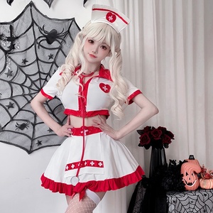 <span class=keywords><strong>Costume</strong></span> da <span class=keywords><strong>infermiera</strong></span> <span class=keywords><strong>Sexy</strong></span> donna taglie forti di Halloween medico uniforme abito da scena spettacolo di scena per festa di ruolo - Product Image 1