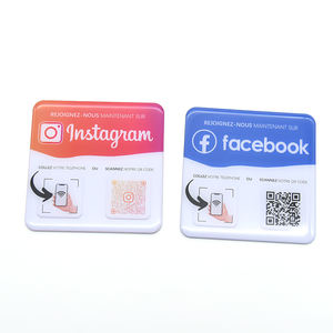 Etiqueta NFC Multifuncional de Acrílico para Mesa, para Hoteles, con Menú de Pago por Contacto y Registro de Reseñas, Chip 1k para Reseñas y Pagos - Product Image 2