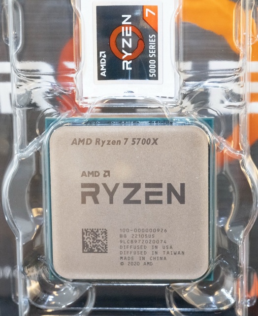 New AMD Ry-Zen 7 5700X 3.4GHz 8-Core 16-Thread CPU 7NM Zen 3 Processor with L3 AM4 Socket & PCIe 4.0 for PC Desktop Gaming