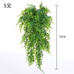 Lồng vào nhau giả ô liu lá gạch Trần chịu nhiệt nhựa tán lá trong nhà màu xanh lá cây tường treo cây nhân tạo - Product Image 3
