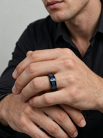 Bague en fibre de carbone bleue de 8 mm, dragon celtique, bague de mariage en carbure de tungstène bleu pour homme, cadeau d'anniversaire, cadeau de la Saint-Valentin