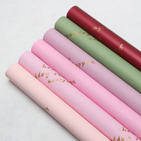 Kertas Pembungkus Bunga Cleo Waterproof Enya Motif Bunga, Perlengkapan Pembuatan Buket DIY, Grosir untuk Florist