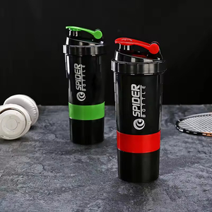Custom Logo 650ML 22oz Three-Layer Plastic Classic Gym Fitness Protein <b>Shaker</b> Multifunctional Sport <b>Bottle</b> Thermal Insulation - Product Image 6