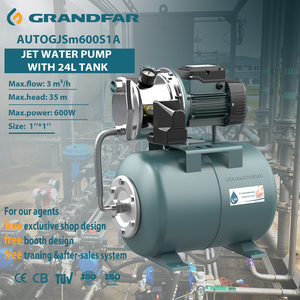 ปั๊มน้ำอัตโนมัติ GRANDFAR คุณภาพสูง 600w 0.8HP ระยะส่งน้ำ 35 เมตร ความจุ 24 ลิตร ดีไซน์ใหม่ รุ่น AUTOGJSm600S1A เวอร์ชั่น K1 แรงดันสูง - Product Image 1