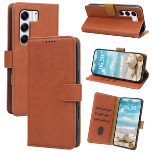 เคสหนัง PU กันกระแทกทนทานสำหรับ infinix tecno POP 6 <span class=keywords><strong>Pro</strong></span> 5 Go Spark 2022 pova NEO 3เคสโทรศัพท์มือถือพับได้ - Product Image 2