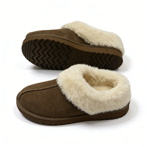 Bottes de neige en gros OEM/ODM, chaussures d'hiver chaudes, pantoufles d'extérieur en cuir de vache et peau de mouton double face, logo et style personnalisés - Product Image 3