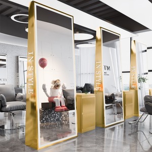 Miroir <span class=keywords><strong>de</strong></span> sol pleine longueur Art Déco <span class=keywords><strong>de</strong></span> qualité supérieure 2026 pour <span class=keywords><strong>salon</strong></span> <span class=keywords><strong>de</strong></span> <span class=keywords><strong>coiffure</strong></span>, grand miroir en verre pour maquillage et beauté - Product Image 1