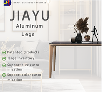 Pieds carrés modernes en alliage d'aluminium Xin Hao JiaYu pour canapé et meubles de salon, modèle JiaYu d'origine chinoise