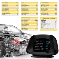 2025 OBD2 GPS universel intelligent voiture tête affichage LCD jauge de vitesse Turbo pression horloge fonction Auto Diagnostic Turbo pression tête