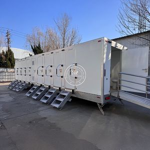 Baño Portátil Químico Móvil, Unidad Prefabricada para Eventos y Festivales, Remolque Sanitario de Viaje - Product Image 6