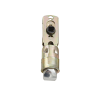 Serrure électronique universelle à clé standard américaine, loquet réglable 60-70 mm, zincé, pour intimité/passage, s'adapte aux trous de porte universels