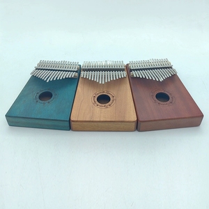 Wholesale 17 Key Solid Wood Kalimba Thumb With 3 Colors Optional For Beginner <b>Music</b> Enlightenment Gift Instrument - Product Image 1