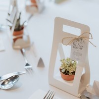 Op maat gemaakte holle vensterplanten papieren draagtas, draagbare succulenten bloempot verpakking cadeauzak voor feestdagen groothandel