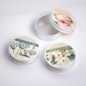 Custom Logo <b>Aluminum</b> Screw Cap Matte Finish Hand Cream Jars Luxury Refillable Moisturizer <b>Containers</b> Private Label Cosmetic - Product Image 2