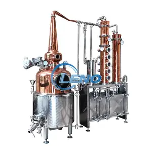 300 Gallon Pot Still Alcohol Distiller Made Of Copper And Stainless Steel 92%-95% Spirit Ethanol Distilletry