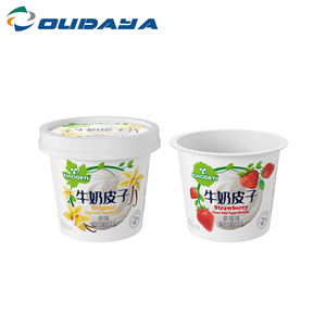 Vente en gros de gobelets en plastique pour desserts OUDAYA 320 ml, paroi simple, qualité alimentaire, IML, avec couvercle - Product Image 3