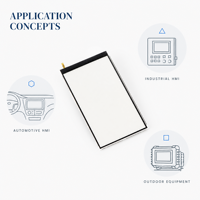 Module d'affichage LCD TFT haute luminosité de 6,95 pouces, panneau rétroéclairé LED 4800 cd/m² pour HMI automobile OEM
