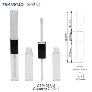 Tubes de gloss à lèvres double embout 7 ml, flacon de sérum pour cils, tubes uniques pour colle à faux cils, tubes en plastique pour gloss à lèvres - Product Image 2