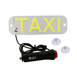 OEM Colorful LED Universal Taxi Display Signal Indicator Lights 12V 5V LED Cab Top Sign Windshield Lamp With Sucker USB