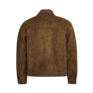 Veste Blouson Unisexe de Luxe en Polyester/Coton Marron Vintage Lavé à Fermeture Éclair Logo Personnalisé Disponible Premium Doux - Product Image 2