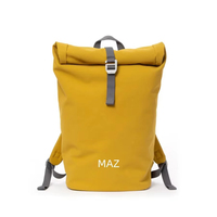 Tas Ransel Laptop Roll Top Kanvas Daur Ulang 100% Tahan Air Gaya Kasual untuk Berkemah Mendaki Perjalanan Luar Ruangan