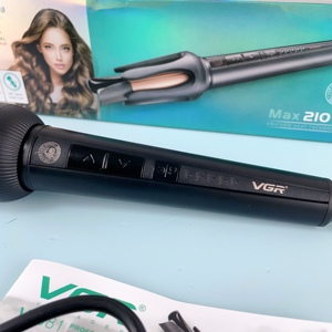 เครื่องม้วนผมอัตโนมัติ Vgr V-581 ดีไซน์ใหม่ เคลือบเซรามิก สำหรับมืออาชีพ สำหรับผู้หญิง - Product Image 6