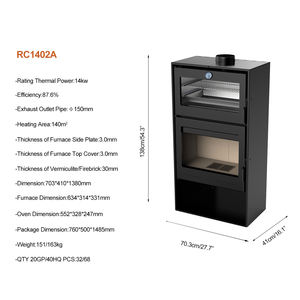 <span class=keywords><strong>Estufa</strong></span> de <span class=keywords><strong>leña</strong></span> ecológica RC1402A 14KW con horno y almacenamiento de troncos <span class=keywords><strong>Estufa</strong></span> de <span class=keywords><strong>leña</strong></span> interior <span class=keywords><strong>para</strong></span> calentar y cocinar - Product Image 4