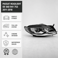 Phare avant gauche à LED OEM 56D941753 56D941754 avec feux de jour DRL et feux de route/croisement pour VW Passat B9 Premium 2023- SVW MQB Evo