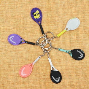Llaveros Metálicos Deportivos Vintage Personalizados para Aficionados al Deporte, con Diseño de Pala de Pá<span class=keywords><strong>del</strong></span>, Tenis y Raqueta de Bádminton Pequeña - Product Image 6