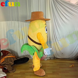 Efun MOQ 1 pieza profesional personalizado maíz comida <span class=keywords><strong>planta</strong></span> mascota <span class=keywords><strong>disfraz</strong></span> <span class=keywords><strong>adulto</strong></span> dibujos animados caminar maíz modelo <span class=keywords><strong>disfraz</strong></span> para la venta - Product Image 2