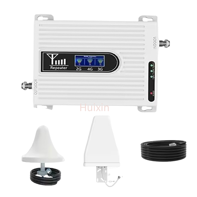 Hot Network Repeater Booster Kit 3 Band Signal Repeater 900 1800 2100 Mhz Mobile Network Booster GSM 3g 4g Signal Booster