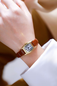 Nouvelle montre BS à succès, montre pour femme en <span class=keywords><strong>cuir</strong></span> marron, petite, de luxe, style niche - Product Image 5