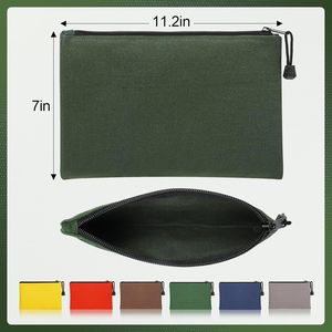 Vải công cụ Túi Túi nhiệm vụ nặng nề dây kéo Pouch Set, đa năng công cụ nhỏ lưu trữ Organizer với đáng tin cậy dây kéo - Product Image 4