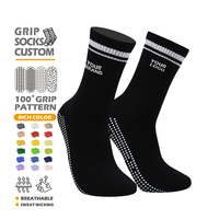 Nouvelles chaussettes de sport en coton tricoté personnalisées, antidérapantes, unisexes, respirantes, pour le Pilates et le yoga, avec logo personnalisé
