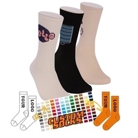 Logo personnalisé pour hommes Casual Crew Sock Caractéristique antibactérienne pour la saison d'automne