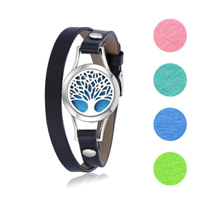 <span class=keywords><strong>Bracelet</strong></span> diffuseur d'huiles essentielles arbre de vie pour hommes et femmes, médaillon d'aromathérapie, nouvelle collection - Product Image 3