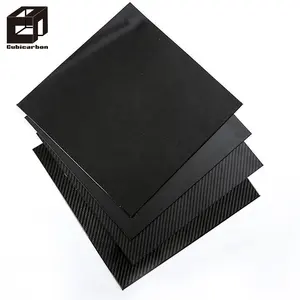 Lightweight Custom small thickness carbon plate flexible carbon fibre sheets 0.5mm 1mm 1.5mm 2mm