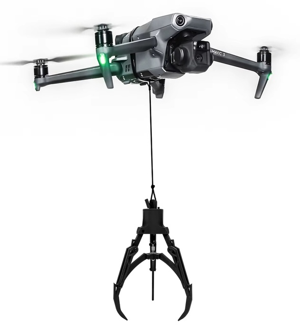 High Quality Universal Drone Payload Grabber Air Claw Dropper 2KM Range Rescue Delivery Tool Compatible with Most RC Drones
