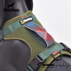 BlackDoggy CN Tactical Soft Acolchoado Reflexivo Poliéster Não Puxar Ajustável Colete Dog <span class=keywords><strong>Harness</strong></span> para Greyhound - Product Image 3
