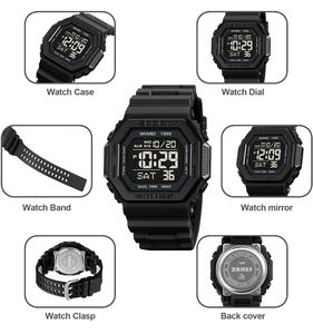 Skmei-<span class=keywords><strong>reloj</strong></span> deportivo digital para hombre, cronógrafo personalizado, hasta 50m resistente al agua, venta al por mayor de fábrica, 1988 - Product Image 5