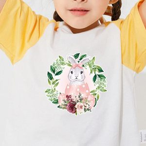 Vinilo Personalizado de Conejos para Transferencia Térmica, Adhesivos de Flores, Huevos de Pascua, Conejitos, Calcomanías de Dibujos Animados, Parches para Jeans, Camisetas, Chaquetas, Mochilas - Product Image 4