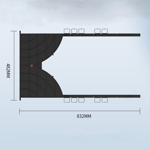 Chất lượng cao quản lý cáp mạng giá RJ45 trung tâm dữ liệu tủ Cáp sắp xếp khay kênh quản lý cáp - Product Image 5