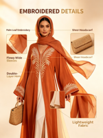 Robe longue arabe du Moyen-Orient avec broderie patchwork, style ethnique, vêtements pour femmes, polyester, hiver/automne/été