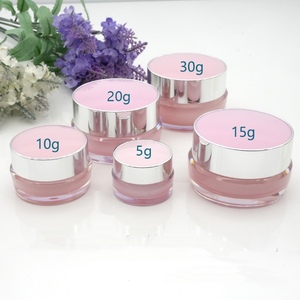 Tùy Chỉnh 5 Gam Hồng Lip Balm Container Acrylic Gel Polish Pigment <span class=keywords><strong>Glitter</strong></span> Rỗng Lưu Trữ Nail Powder Jar Với Sifter - Product Image 1