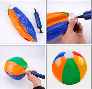 Jouet aquatique classique couleur arc-en-ciel pour fête d'anniversaire à la piscine, jeu de balle de plage amusant pour enfants garçons filles - Product Image 2