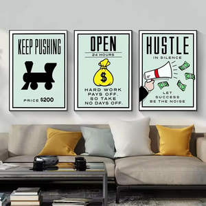 Alec monopolizza la pittura di tela di arte della parete stampe decorazioni per la casa citazione di motivazione su tutto il Poster di parole di successo - Product Image 4